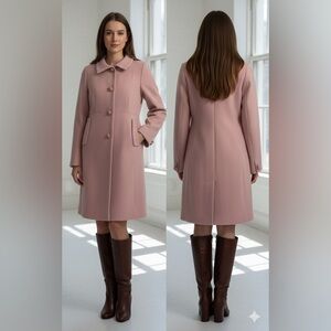J.Crew beautiful pink wool coat